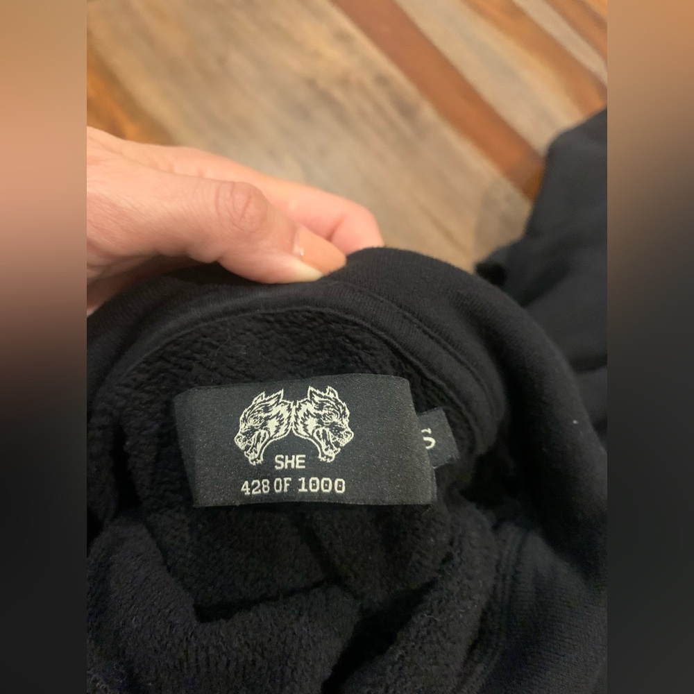 Darc Sport Black Hoodie with White Wolf Emblem - Picture 2 of 2